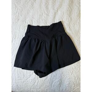 OFFLINE by Aerie Women’s Small Real Me Crossover Flowy Shorts Black
